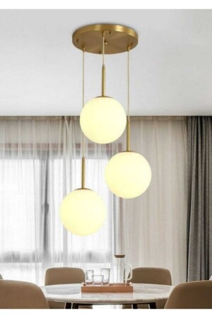 MNZ-Eylül 3-piece قديم الشمعة الحديثة (الزجاج الأبيض) EYL-YVR-ESK-03 - BSA LIGHTING