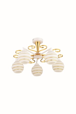 MNZ-Ezgi 5 قطع ذهبية شمعة حديثة G-631-5G - Trendylight