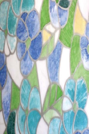 MNZ-F6300 زجاجات النوافذ المزجة نمط ورق ملصق 45 سم × 1 متر - Bien Home