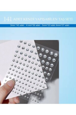 ملحقات MNZ-Face الحجارة ذات اللون الفضي - The Glitter Lab