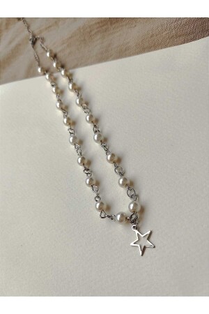 MNZ-Fairycore Pearl و Star Necklace - Capella