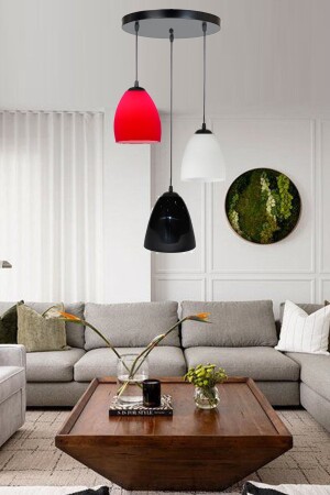 MNZ-Farel عصرية الزجاج الملونة ثلاثية مصباح العجلة شمعة MIXFAREL3LU - Uçar