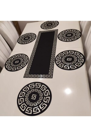 MNZ-Fax جلد عرض الطعام مجموعة بيلربايي 7 قطعة - أسود - 0,099 - SEHARA