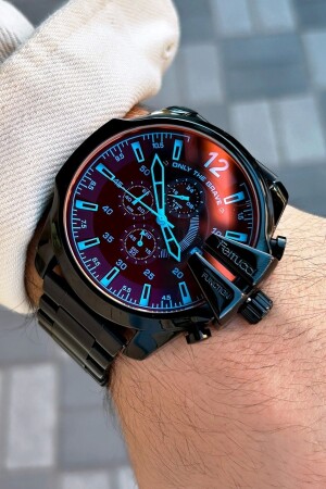 MNZ-fc. 202301TN. 03 ساعة معصم الرجال من الزجاج الملونة 3 أوتم مقاومة الماء P4556S4162 - Ferrucci