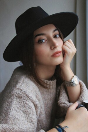 (MNZ-Fedora Hat) (قبعة كاوباي صلبة) - Çalıkuşu