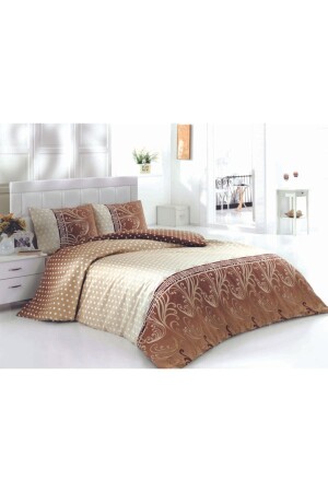 MNZ-Felicia Brown Duvet Cover Set FLC - Fabeteks
