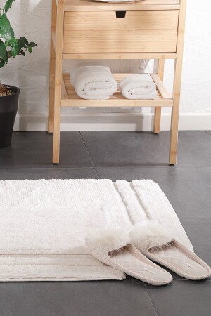 مجموعة من غطاءات المياه من طراز MNZ-Felicia - Ecru YTSGRPIST-1546573 - Yataş