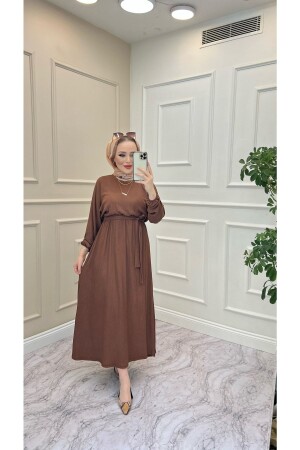 ملابس النسائية من نوع MNZ-Female Bat Sleeve Waist ثوب ملموس bataer4-u - İPEK TUTUŞ