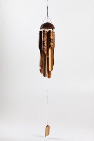 MNZ-Feng Shui جوز الهند البامبو الرياح الصمغ الحجم الصغير - Dünyadan Hediyeler