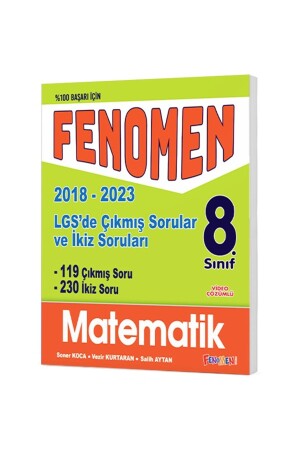 (MNZ-FENOMEN) 8 أسئلة رياضية LGS والأسئلة المزدوجة (2018-2023) - Fenomen Yayıncılık