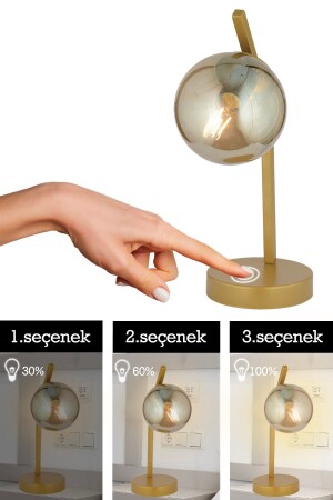 MNZ-Feris Gold تصميم حديث قابل للتعديل لمس غرفة المعيشة-غرفة النوم مضيئة 3839-01-GD-01 - Apliqa