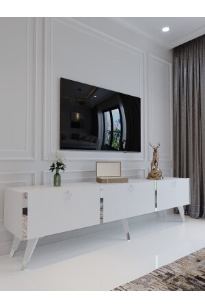 وحدة تلفزيون MNZ-Festival S3017-1 اتصال صغري أبيض مشرق Q3017-1 - Myniture