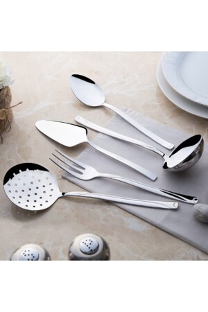 MNZ-Fiesta Plain 5 Piece Service Set 2015ST60427198438 - Nehir