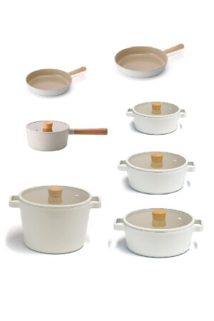 MNZ-Fika الألومنيوم الغطاء الزجاجي 12 قطعة بروفو بوت & بان مجموعة 40520231260 - NEOFLAM