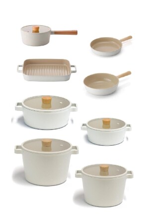 MNZ-Fika 13 قطعة بروفو دان وبان مع غطاء زجاج معدني الألومنيوم 1312202222 - NEOFLAM