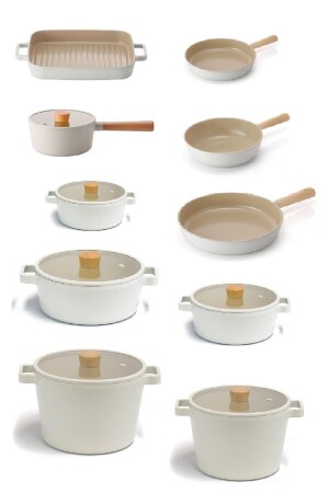 MNZ-Fika الألومنيوم الغطاء الزجاجي 16 قطعة بروفو بوت & بان مجموعة 50420231029 - NEOFLAM