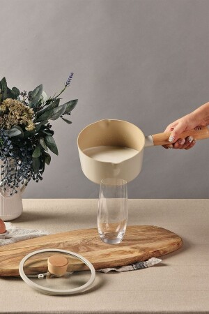 MNZ-Fika الألومنيوم الصبغ الحليب مع غطاء الزجاج 16 سم D-NEOF216 - NEOFLAM