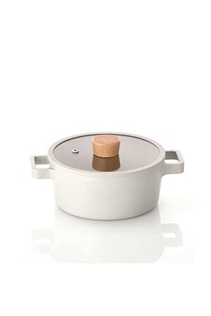 MNZ-Fika ألومنيوم غطاء مع غطاء بيج 18 سم 04PRM D-NEOF18C - NEOFLAM