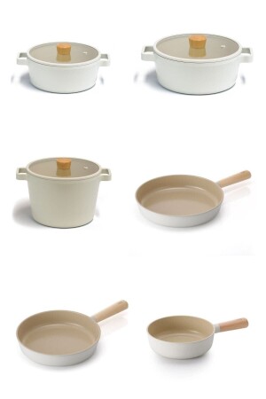 مجموعة من الألومنيوم الملق من MNZ-Fika مع غطاء زجاجي 9 قطع مجموعة2 - NEOFLAM