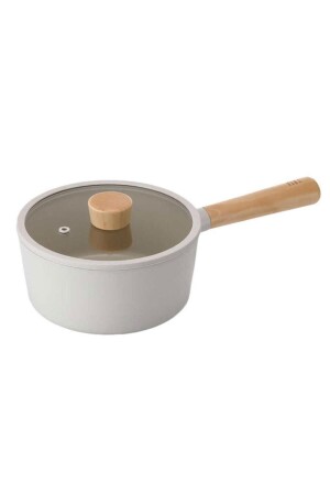 MNZ-Fika Beige 18 Cm حديد معدني مع غطاء زجاجي - NEOFLAM