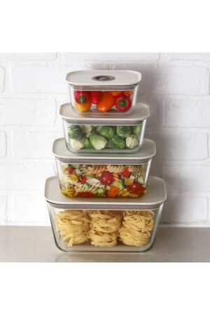 MNZ-Fika Clik مستطيل مخزن تخزين بيج 4 قطع مجموعة HBCV00004CJ3BQ - NEOFLAM