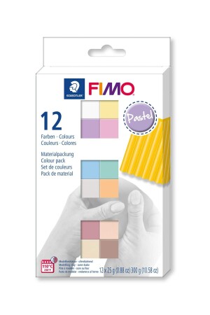 MNZ-Fimo Pastel Modeling Clay Set 12 ألوان 264157 - Eshel