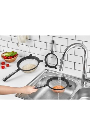 مُصطفة أسلاك MNZ-fine-wire مُربطة بالعباء - محصن الدقيق - مُصطفة - كولاندر 17 سم - Mutfak Köşesi