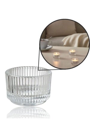 حامل شمعة الشمعة من MNZ-Finsmak الزجاج الشفاف 3 قطعة - Ikea