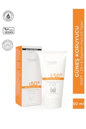 MNZ-Fitalive 50 SPF واقي الشمس - 50 مل - Fit & Alive