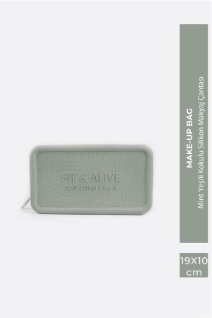 حقيبة تجميل من السيليكون ذات الروائح المتنفسة من MNZ-Fitalive - Mint Green - Fit & Alive
