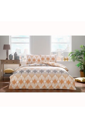 MNZ-Flannel (فلانيل) القطن بيقونا الخردل مزدوج الشتاء غطاء غطاء (الموسم الجديد) 1000045064003 - Taç