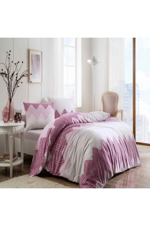 MNZ-Flannel (فلانيل) القطن غيل بلوم مزدوج غطاء غطاء مجموعة (الموسم الجديد) 1000045067001 - Taç