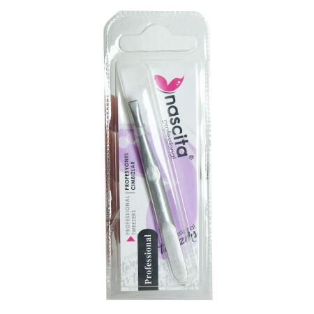 MNZ-Flat Mouth Steel Tweezers قطعة واحدة - Nascita