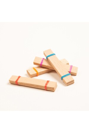 نموذج MNZ-Flat Wicks الشموع الخشبية 20 قطعة (15mm X 75mm X 0-5mm) - Rufusconcept