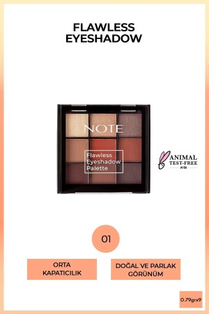 MNZ-Flawless Eyeshadow Palette 01 - Note Cosmetics