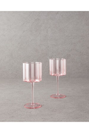 MNZ-Flor Pura Glass مجموعة من 2 نظارات وردي - English Home