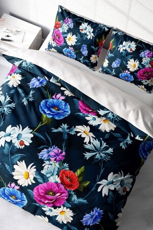 MNZ-Floral 3D القطن ساتين مزدوج غطاء غطاء مجموعة واحد18627 - Monohome