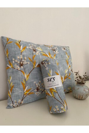 MNZ-Floreal Yellow Lavender نمط ورقة مقاس الملك المزدوج - Sey Design