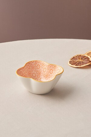 (MNZ-Florescent Orange Clover Snack Bowl) 10 سم - Karaca