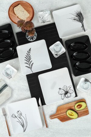 مجموعة من الفطور من MNZ-Florine 20 قطعة لأربعة أشخاص - 19487-84-86-866 TV032120FM80A34DM00MAP2000 - Keramika