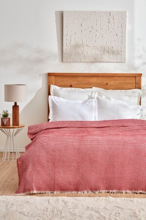 (MNZ-Flow) - (موجة الموجة المزدوجة 200 × 230 سم أحمر 200، 21.01.0777 - Karaca Home