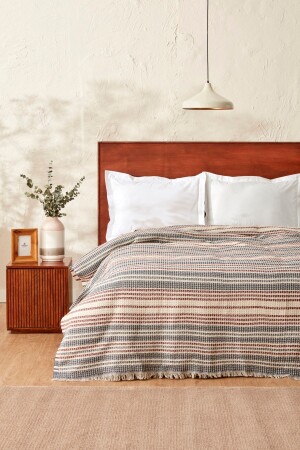 (MNZ-Flow) مشبكة بـ (Double Waffle Pike) 200 × 230 سم إنديغو 200 - Karaca Home