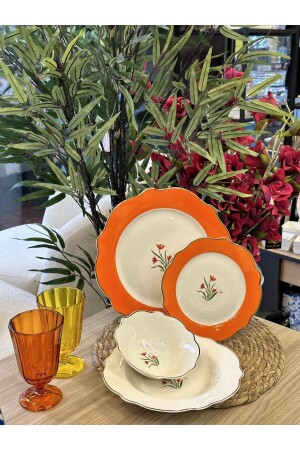 ألوان MNZ-Flower 24 قطعة مجموعة عشاء SMC001 24 قطعة مجموعة عشاء - ROY KING