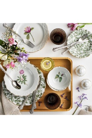 MNZ-Flower 34 قطعة عشاء مجموعة ل 6 أشخاص 102FLO239434 - Porland