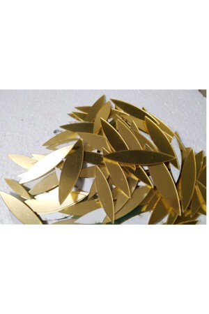 MNZ-Flower Leaf Gold Mirror الذهبية لون البليكسيغلاس 100 قطعة - Dalgıç Tasarım