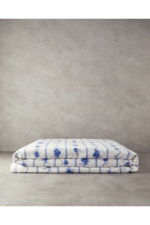 خط MNZ-Flower Line مضاعفة Pike Blue - English Home
