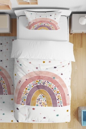 MNZ-Flower Rainbow نمط واحد الأطفال الأسرة المجموعة evnev00023 - Evpanya