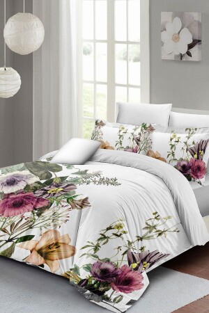 MNZ-Flower Show غطاء غطاء مزدوج مجموعة 3D القطن ساتن monohome2310 - Monohome