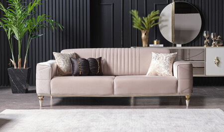 قماش معدني من أريكة MNZ-Flower Sofa - Cadde Yıldız