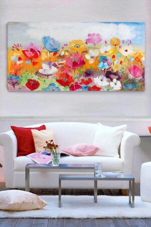 MNZ-Flowers Canvas Painting70x140 سم - ColorVision